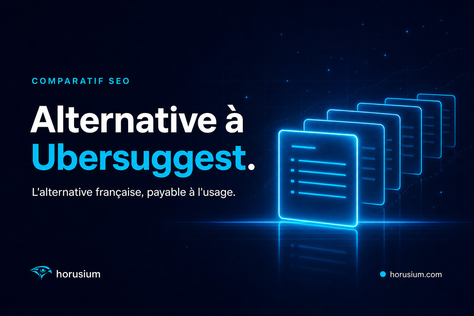 Alternative à Ubersuggest : Horusium et 6 autres outils SEO en 2026